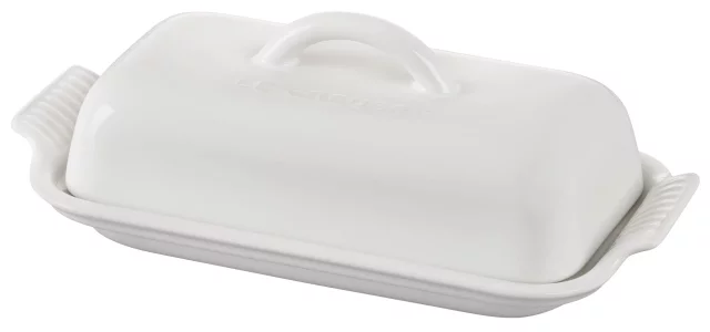 Le Creuset Stoneware Heritage Butter Dish White