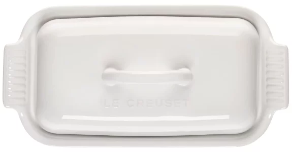 Le Creuset Stoneware Heritage Butter Dish White