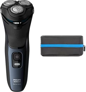 Philips Norelco Shaver For Men Series 3000 Rechargeable Wetdry Mens Electric Shavers Electric Razor For Men- Modern Steel Metallic