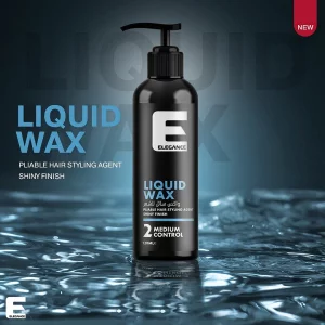 Elegance Liquid Hair Wax - 405 Oz Hybrid Formula Medium Control and Shine Easy to Use