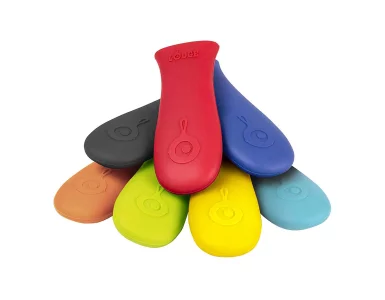 Lodge Silicone Hot Handle Holder - Dishwasher Safe Hot Handle Holder Designed for Lodge Cast Iron Skillets 9 Inches+ w/ Keyhole Handle - Reusable Hea