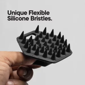 Tooletries - Beard Scrubber - Silicone Beard Brush & Beard Exfoliator For Men - Deep Cleans & Unclogs Pores - Soft-Touch Bath & Shower Accessories, B