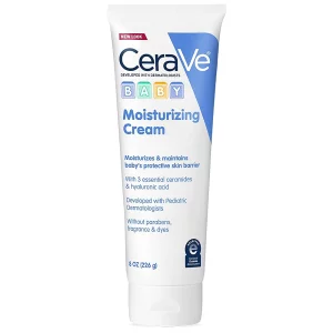 CeraVe Baby Cream | Gentle Moisturizing Cream with Ceramides | Fragrance, Paraben, Dye & Phthalates Free | Rich & Non-Greasy Feel | Gentle Baby Skin