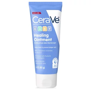 Cerave Diaper Rash Cream | Baby Healing Ointment For Extra Dry, Cracked Skin | Diaper Cream With Ceramides & Vitamin E | Lanolin, Fragrance, Paraben,