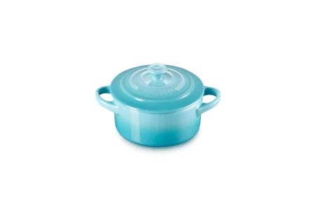 Le Creuset Stoneware Mini Round Cocotte, 8 Oz., Caribbean