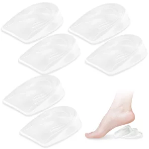 Kalevel 3 Pairs Heel Lifts Height Increased Insoles Elevator Taller Shoe Inserts For Leg Length Discrepancy Women Men 2 Cm