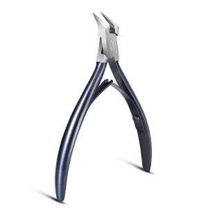 FERYES Toenail Clipper Straight Blade for Ingrown and Thick Nails - Stainless Steel and Sharp Pointed Tip Ingrown Nail Clipper Wide Jaw Toe Nail