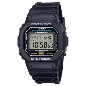 Casio Men's G-Shock Quartz Watch with Resin Strap, Black, 20 (Model: DW5600UE)