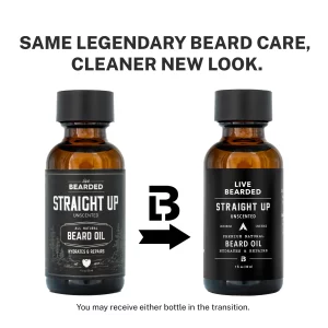 Live Bearded: Beard Oil - Premium All-Natural Beard Oil For Men With Jojoba Oil Beard Care - 1 Fl Oz - Made In The Usa - Beard Oil For Dry Flaky Skin