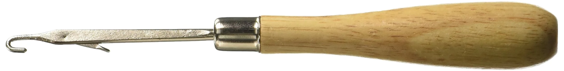 Susan Bates Straight Latch Hook With Wood Handle, 6.25-Inch