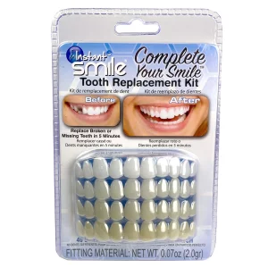 Instant Smile Complete Your Smile Temporary Tooth Replacement Kit - Replace A Missing Tooth In Minutes - Patented
