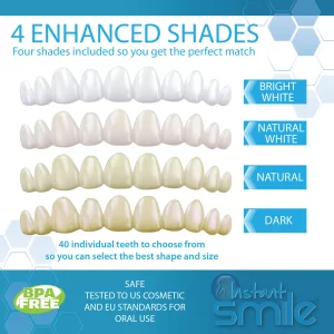 Instant Smile Complete Your Smile Temporary Tooth Replacement Kit - Replace A Missing Tooth In Minutes - Patented