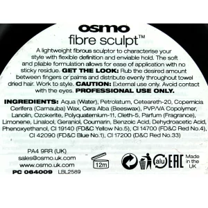 Osmo Fibre Sculpt Strong Hold Hair Wax, 3.38 Ounce Great For Thick Or Thin Hair