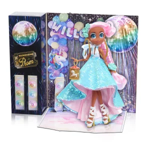 Hairdorables Hairmazing Prom Perfect Fashion Dolls, Willow, Pink and Green Hair, Kids Toys for Ages 3 Up by Just Play