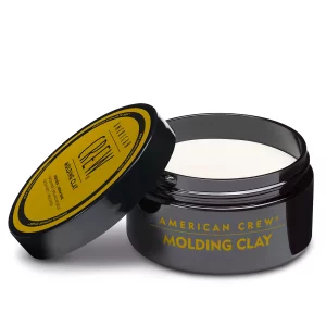 American Crew Men'S Hair Molding Clay, Like Hair Gel With High Hold With Medium Shine, 3 Oz