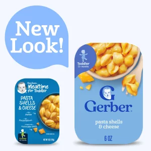 Gerber Mealtime For Toddler Pasta Shells & Cheese, 6 Ounce (Pack Of 6)