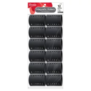 Annie Magnetic Rollers 12 Count Gray 2