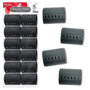 Annie Magnetic Rollers 12 Count Gray 2