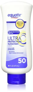 Equate Ultra Protection Sunscreen Spf 50 16Oz Compare To Coppertone Spf 50 Lotion