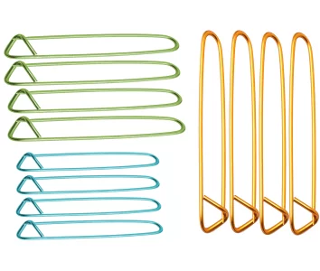 Fairycece 12Pcs Aluminum Yarn Stitch Holders For Knitting Notions Or Crochet