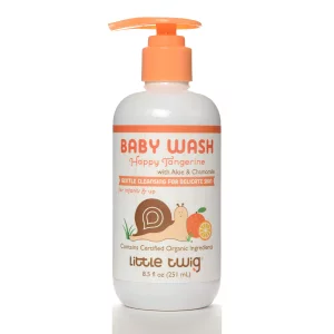 Little Twig Baby Wash, Natural Plant Derived Formula, Tangerine, 8.5 fl oz