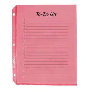 C-Line 62010 Colored Polypropylene Sheet Protector, Assorted Colors, 2