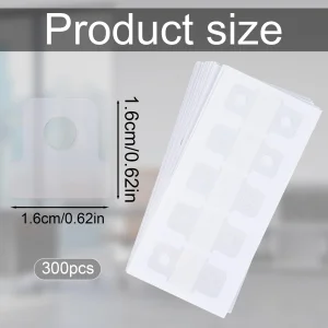 BOXOB 300pcs Binder Hole Reinforcement Stickers, Self-Adhesive Hole Punch Reinforcement Labels for Loose Leaf Paper Ring Binders Notebooks DIY Scrapb