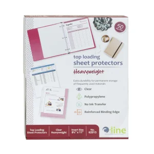 C-Line Heavyweight Polypropylene Sheet Protectors, Clear, 2