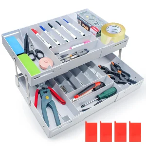 Yichalodge Multi-Level Smart Drawer Organizer 2025, 2-Tier Expandable Tray 1.6