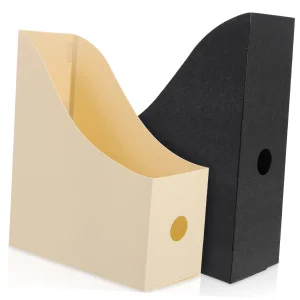 Lurrose 2pcs Polypropylene File Rack Desk Organizers Book Supplies Student Magazine Holder Modern Office Storage