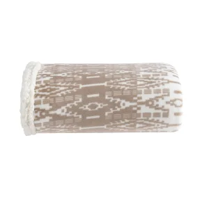 Eddie Bauer - Throw Blanket, Ultra-Soft Plush Blanket with Faux Shearling Popcorn Fleece Reverse, Oversized Bedding for Couch or Bed (San Juan Oyster