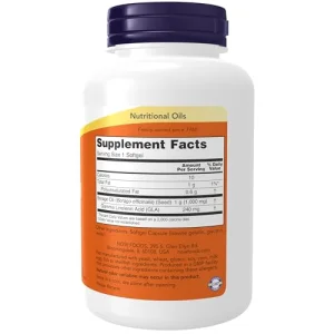 NOW Foods Supplements, Borage Oil 1000 mg with 240mg of GLA (Gamma Linolenic Acid), 120 Softgels