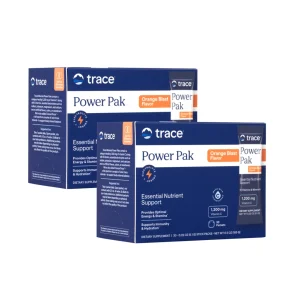 Trace Minerals Power Pak Multivitamin and Multimineral Packets - Electrolyte Support - 1200 mg Vitamin C plus 70+ Trace Minerals - Orange Blast Flavo