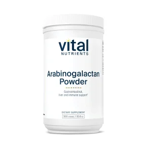 Vital Nutrients Arabinogalactan Powder | Vegan Prebiotic Fiber Supplement for GI Health, Liver, and Immune Support* | Gluten, Dairy, Soy Free | Non-G