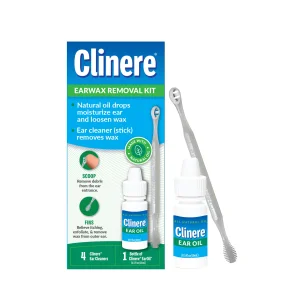 Clinere Ear Oil Conditioner & Ear Cleaners Cleaning Care Kit, 1 Ea, 1count, 4 Ear Tips