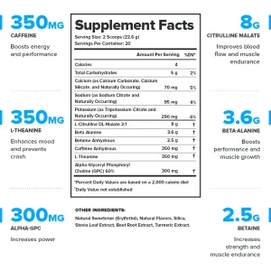 LEGION Pulse Pre Workout - All Natural Nitric Oxide Preworkout Drink to Boost Energy, Creatine Free, Naturally Sweetened, Beta Alanine, Citrulline, A