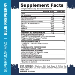 Gaspari Nutrition SuperPump MAX, The Ultimate Pre Workout Powder, Sustained Energy Preworkout, Nitric Oxide Booster, Muscle Growth, Recovery & Replen