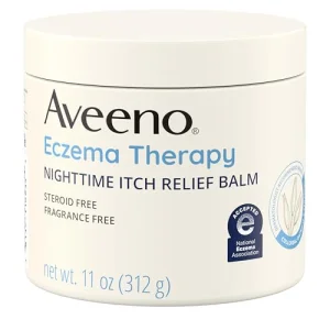 Aveeno Eczema Therapy Itch Relief Balm with Colloidal Oatmeal & Ceramide for Dry Itchy Skin, Non-Greasy, Steroid-, Fragrance- & Paraben-Free Moisturi
