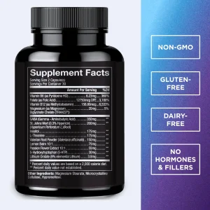 DR. EMIL NUTRITION EZ Doze Melatonin-Free Natural Sleep Aid with L-Theanine, GABA & 5HTP - Extra Strength Sleeping Pills for Adults - Safe and Non-Ha