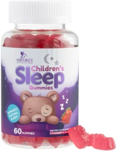 Kids Sleep Gummies 2mg - Children's Sleep Gummy with Melatonin, Non-Habit Forming, Works with Natural Sleep Cycle, Supports Peaceful, Restful Sleep,