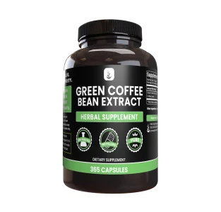 PURE ORIGINAL INGREDIENTS Green Coffee Bean Extract (365 Capsules) No Magnesium Or Rice Fillers, Always Pure, Lab Verified