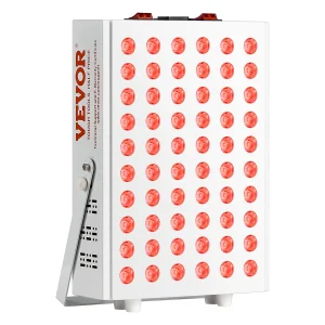 VEVOR Red Light Therapy for Body Face, 60 Dual-Chip LEDs, Red 660nm & Near Infrared 850nm Combo, High Power Red Light Therapy Panel for Recovery, Pai