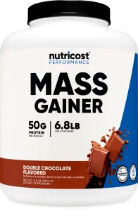 Nutricost Mass Gainer Double Chocolate Flavor, 6.7 LBS, 50 Grams of Protein Per Serving - Non-GMO & Gluten Free
