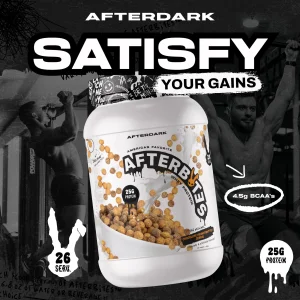 AFTERDARK Afterbites Whey Protein Powder, 25g Protein, 4.5g BCAA