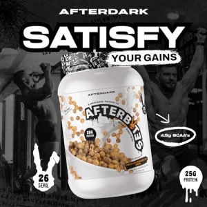 AFTERDARK AfterBites Whey Protein Powder, 25g Protein, 4.5g BCAA