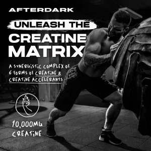 AfterDark Supplements Creation Creatine Monohydrate Powder, 10000mg Creatine Matrix Blend, Promotes Power, Endurance & Muscle Growth, GMP Certified,