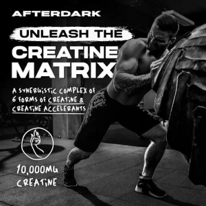 AfterDark Supplements Creation Creatine Monohydrate Powder, 10000mg Creatine Matrix Blend, Promotes Power, Endurance & Muscle Growth, GMP Certified,