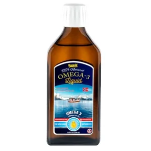 Sanniti 100% Natural Omega-3 Liquid | A Rich Source of EPA Fatty acids | Vitamins A & D3 | Product of Norway Sourced from Anchovies, Sardines, and Ot