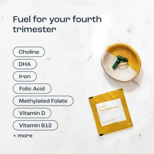 The Postpartum - Vitamins to Fuel Your Fourth Trimester - Formulated by Doctors with Nutrients to Support Hormones& Recovery - DHA (Omega-3), Iron, C