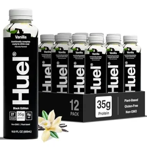 Huel Black Edition Ready-to-Drink | Vanilla Meal Replacement Shake | 35g High Protein Drink | 27 Vitamins & Minerals, Vegan, Gluten Free | Plant Base